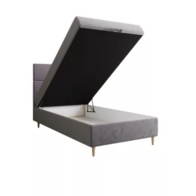 Kontinentálna jednolôžková posteľ 90x200 ANGELES COMFORT 1 - fialová