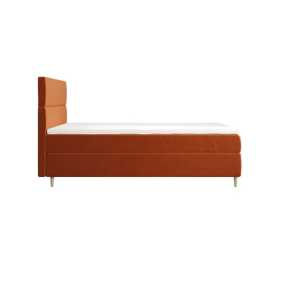 Kontinentálna jednolôžková posteľ 100x200 ANGELES COMFORT 1 - oranžová