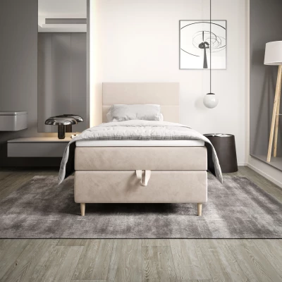 Kontinentálna jednolôžková posteľ 100x200 ANGELES COMFORT 1 - béžová