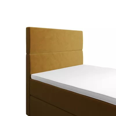 Kontinentálna jednolôžková posteľ 100x200 ANGELES COMFORT 1 - horčicová