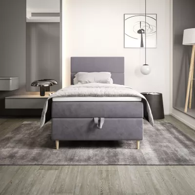 Kontinentálna jednolôžková posteľ 100x200 ANGELES COMFORT 1 - fialová