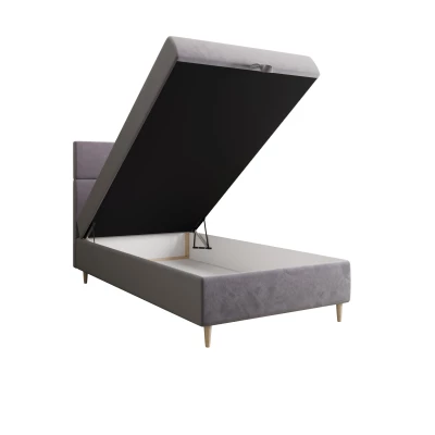 Kontinentálna jednolôžková posteľ 100x200 ANGELES COMFORT 1 - fialová