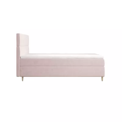 Kontinentálna jednolôžková posteľ 100x200 ANGELES COMFORT 1 - svetlo ružová