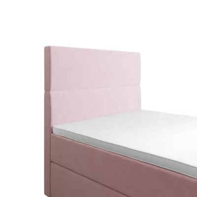 Kontinentálna jednolôžková posteľ 100x200 ANGELES COMFORT 1 - svetlo ružová