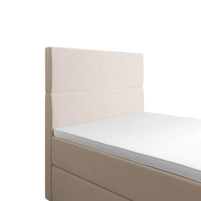 Kontinentálna jednolôžková posteľ 120x200 ANGELES COMFORT 1 - béžová
