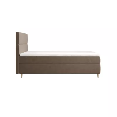 Kontinentálna jednolôžková posteľ 120x200 ANGELES COMFORT 1 - hnedá