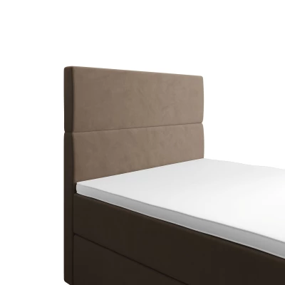 Kontinentálna jednolôžková posteľ 120x200 ANGELES COMFORT 1 - hnedá