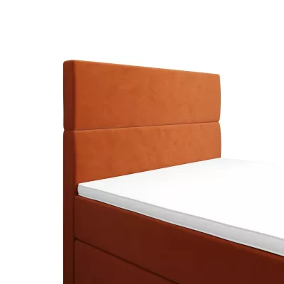 Kontinentálna jednolôžková posteľ 100x200 ANGELES PLUS 1 - oranžová