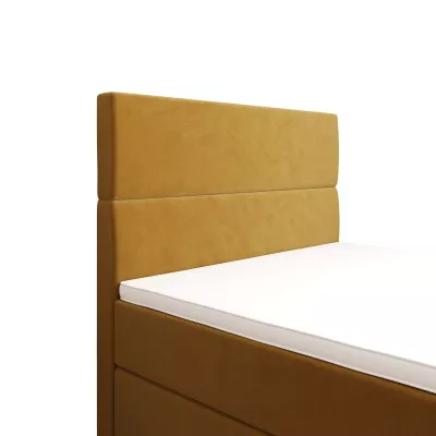 Kontinentálna jednolôžková posteľ 120x200 ANGELES PLUS 1 - horčicová