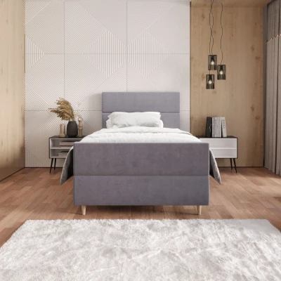 Kontinentálna jednolôžková posteľ 90x200 ANGELES PLUS COMFORT 1 - fialová