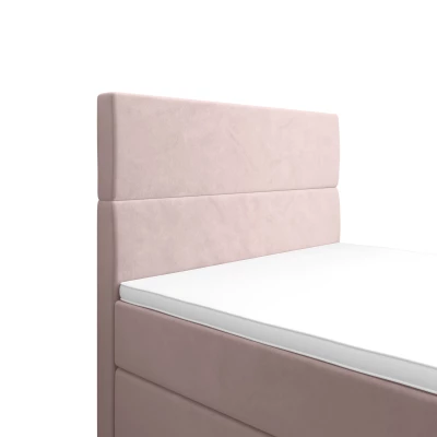 Kontinentálna jednolôžková posteľ 90x200 ANGELES PLUS COMFORT 1 - svetlo ružová
