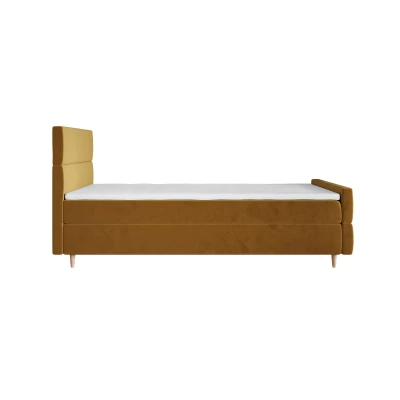 Kontinentálna jednolôžková posteľ 100x200 ANGELES PLUS COMFORT 1 - horčicová