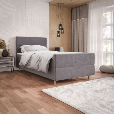 Kontinentálna jednolôžková posteľ 100x200 ANGELES PLUS COMFORT 1 - fialová