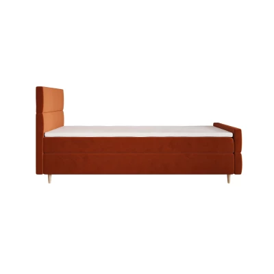 Kontinentálna jednolôžková posteľ 120x200 ANGELES PLUS COMFORT 1 - oranžová