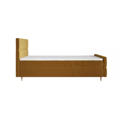 Kontinentálna jednolôžková posteľ 120x200 ANGELES PLUS COMFORT 1 - horčicová