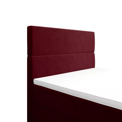 Kontinentálna jednolôžková posteľ 120x200 ANGELES PLUS COMFORT 1 - červená