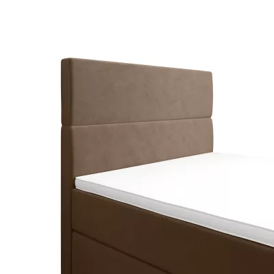 Kontinentálna jednolôžková posteľ 120x200 ANGELES PLUS COMFORT 1 - hnedá