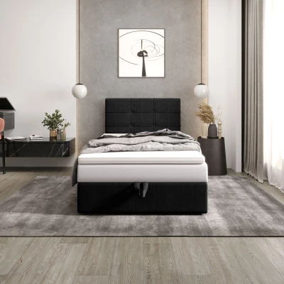 Čalúnená posteľ 100x200 DELILAH 3 - čierna