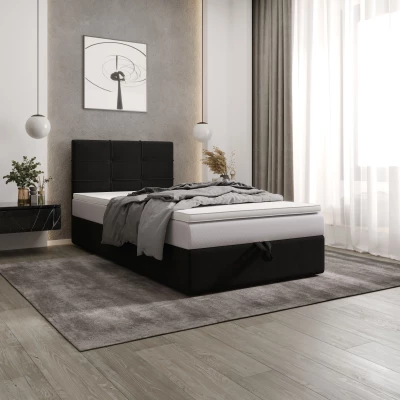 Čalúnená posteľ 100x200 DELILAH 3 - čierna