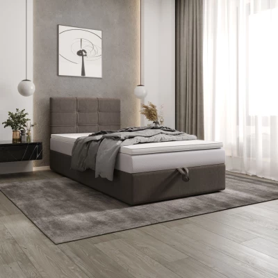 Čalúnená posteľ 100x200 DELILAH COMFORT 3 - hnedá