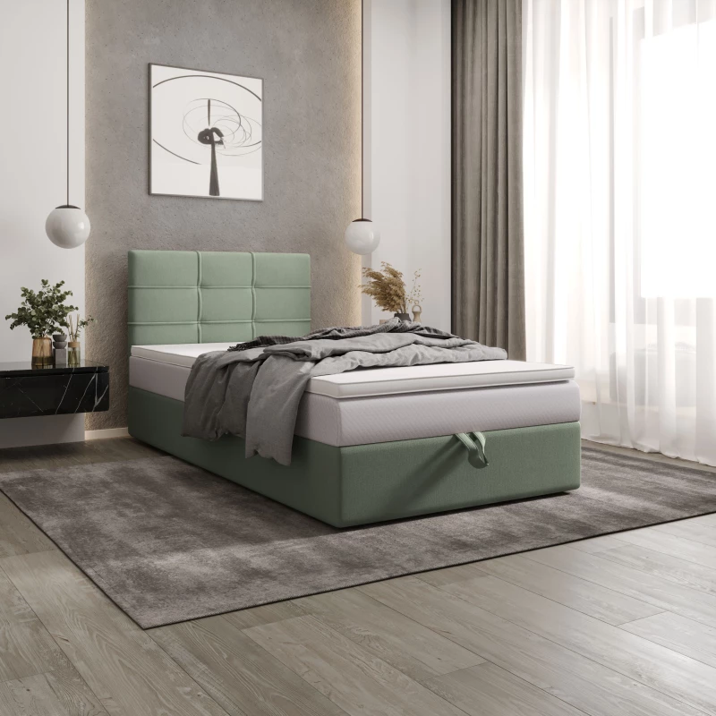 Čalúnená posteľ 100x200 DELILAH COMFORT 3 - mätová