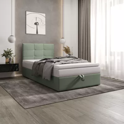 Čalúnená posteľ 100x200 DELILAH COMFORT 3 - mätová
