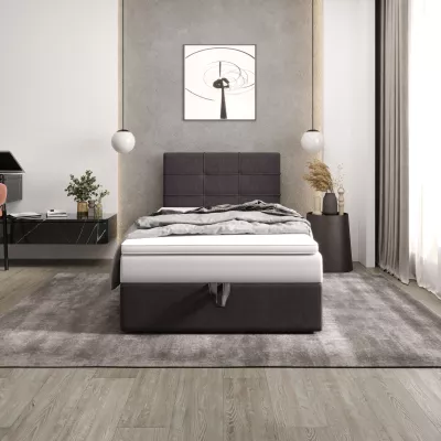 Čalúnená posteľ 100x200 DELILAH COMFORT 3 - tmavo šedá
