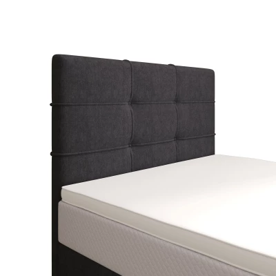 Čalúnená posteľ 100x200 DELILAH COMFORT 3 - tmavo šedá