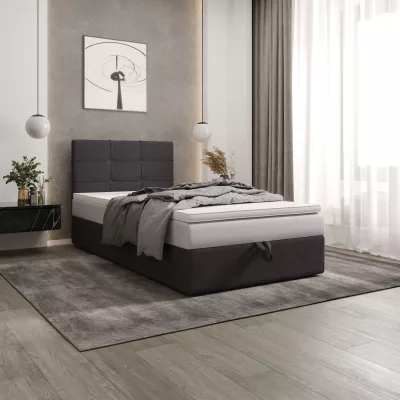 Čalúnená posteľ 100x200 DELILAH COMFORT 3 - tmavo šedá