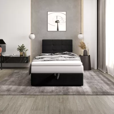 Čalúnená posteľ 100x200 DELILAH COMFORT 3 - čierna