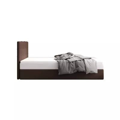 Čalúnená posteľ 100x200 DELILAH COMFORT 3 - tmavo hnedá