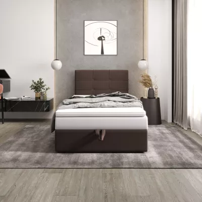 Čalúnená posteľ 100x200 DELILAH COMFORT 3 - tmavo hnedá