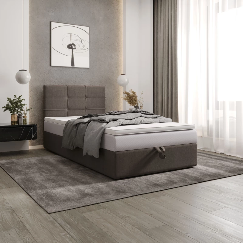 Čalúnená posteľ 120x200 DELILAH COMFORT 3 - hnedá
