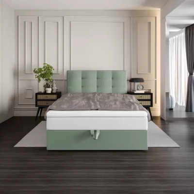 Čalúnená posteľ 100x200 DELILAH 4 - mätová