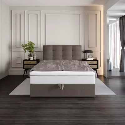 Čalúnená posteľ 100x200 DELILAH COMFORT 4 - hnedá