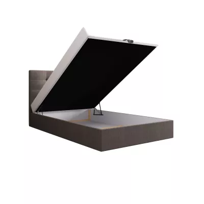 Čalúnená posteľ 100x200 DELILAH COMFORT 4 - hnedá