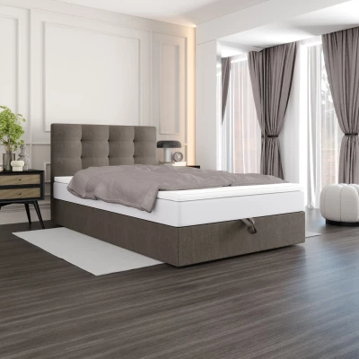 Čalúnená posteľ 100x200 DELILAH COMFORT 4 - hnedá