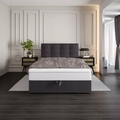 Čalúnená posteľ 100x200 DELILAH COMFORT 4 - tmavo šedá