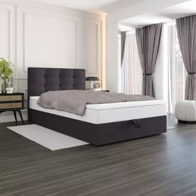 Čalúnená posteľ 100x200 DELILAH COMFORT 4 - tmavo šedá