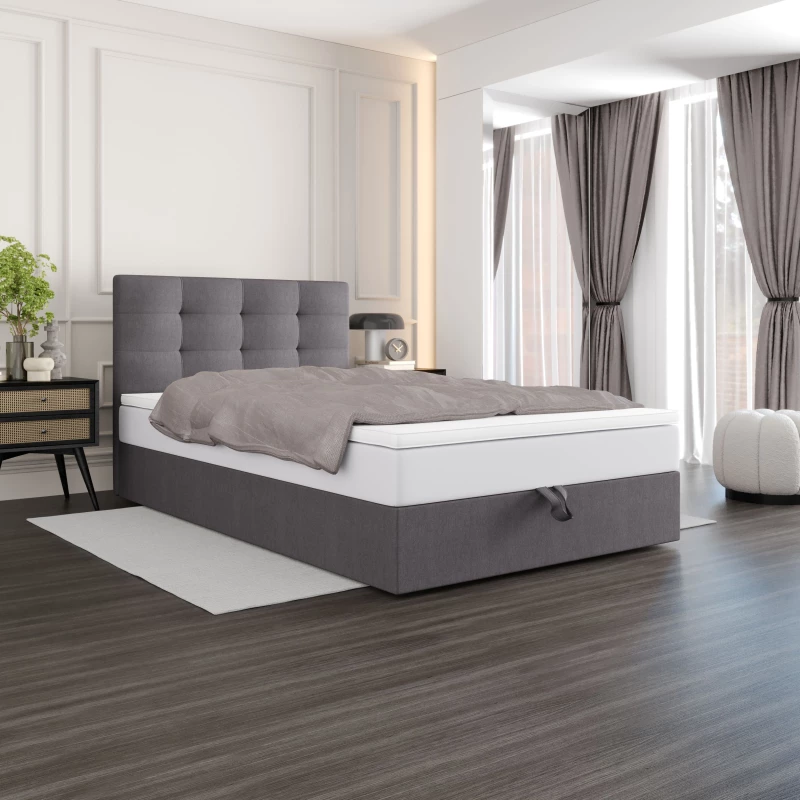 Čalúnená posteľ 100x200 DELILAH COMFORT 4 - šedá