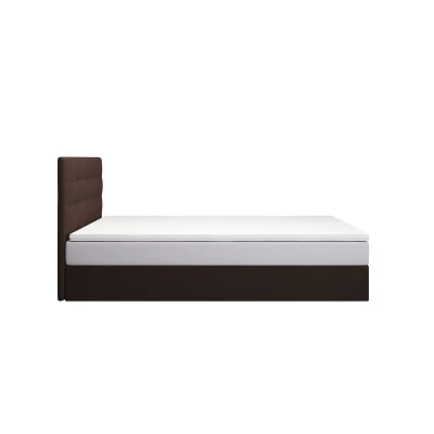 Čalúnená posteľ 100x200 DELILAH COMFORT 4 - tmavo hnedá