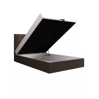 Čalúnená posteľ 100x200 DELILAH COMFORT 4 - tmavo hnedá