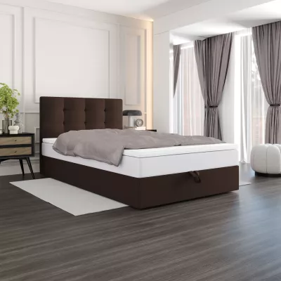 Čalúnená posteľ 100x200 DELILAH COMFORT 4 - tmavo hnedá