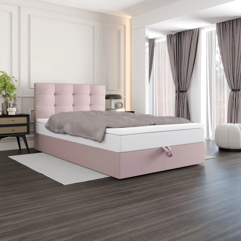 Čalúnená posteľ 120x200 DELILAH COMFORT 4 - ružová