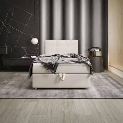 Jednolôžková posteľ 90x200 STIG 7 s úložným priestorom - béžová