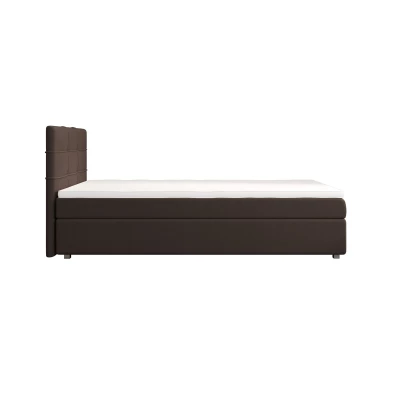 Jednolôžková posteľ 90x200 STIG COMFORT 7 s úložným priestorom - hnedá