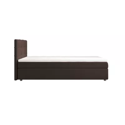 Jednolôžková posteľ 90x200 STIG COMFORT 7 s úložným priestorom - hnedá