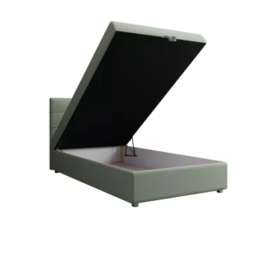 Jednolôžková posteľ 90x200 STIG COMFORT 7 s úložným priestorom - mätová