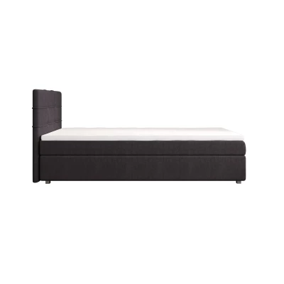 Jednolôžková posteľ 100x200 STIG COMFORT 7 s úložným priestorom - tmavo šedá