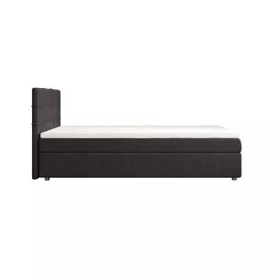 Jednolôžková posteľ 100x200 STIG COMFORT 7 s úložným priestorom - tmavo šedá